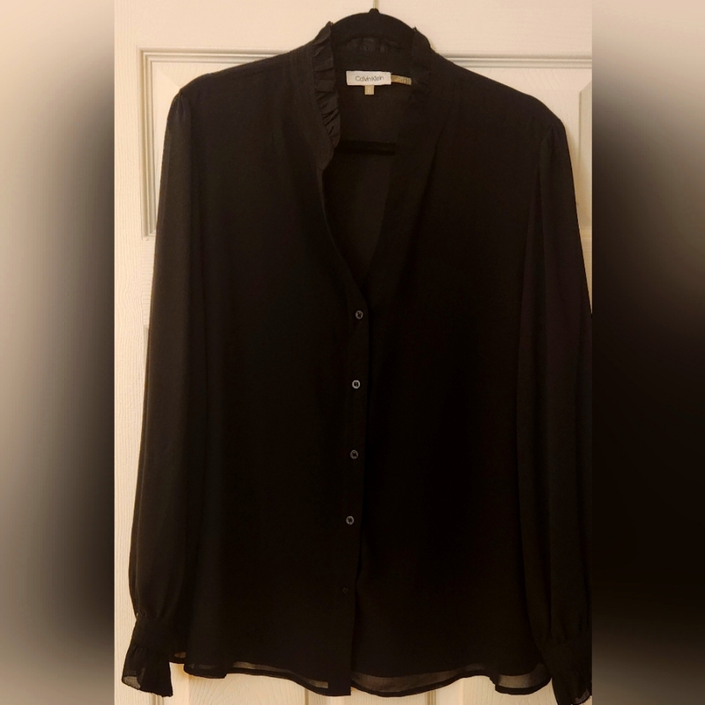 CALVIN KLEIN Women's XL long sleeve shirt